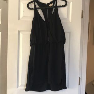 A.Moss Black Racerback Silk Dress